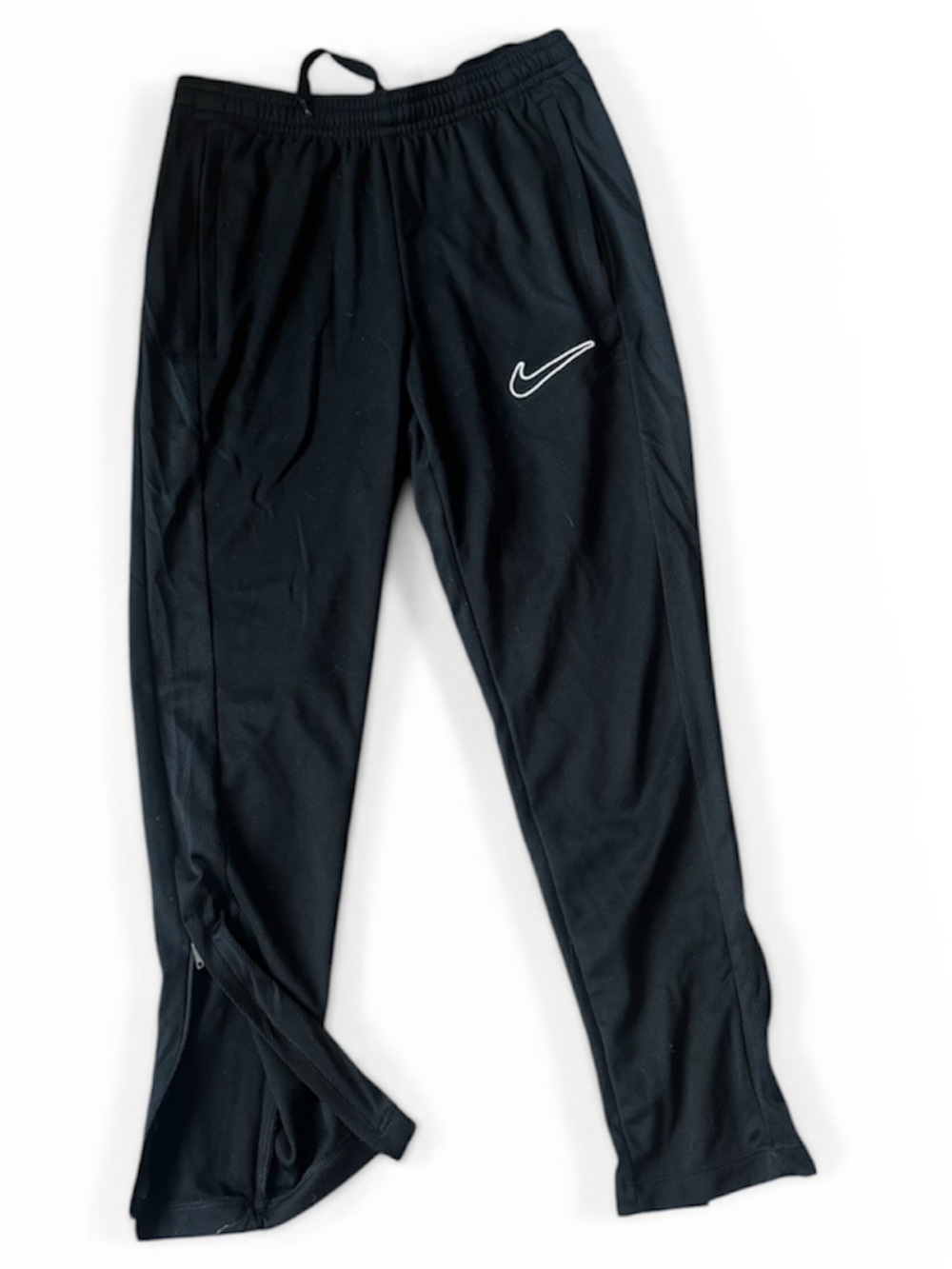 Nike Black Kids' Athletic Joggers with White Swoosh
